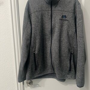 Eddie Bauer Heather Gray Full-Zip Jacket
